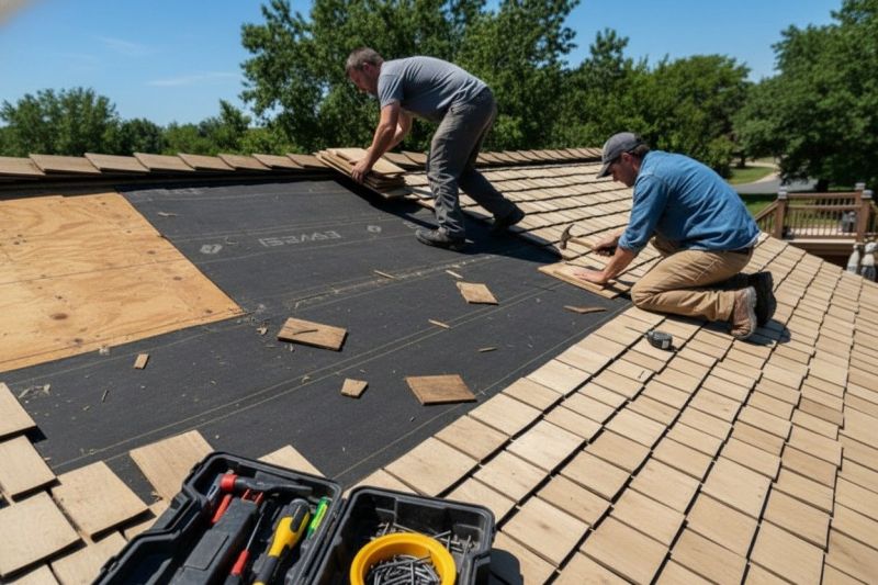 Wood Shingles Repair detail